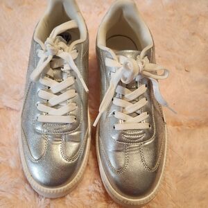 Stylish Silver Kids Shoes